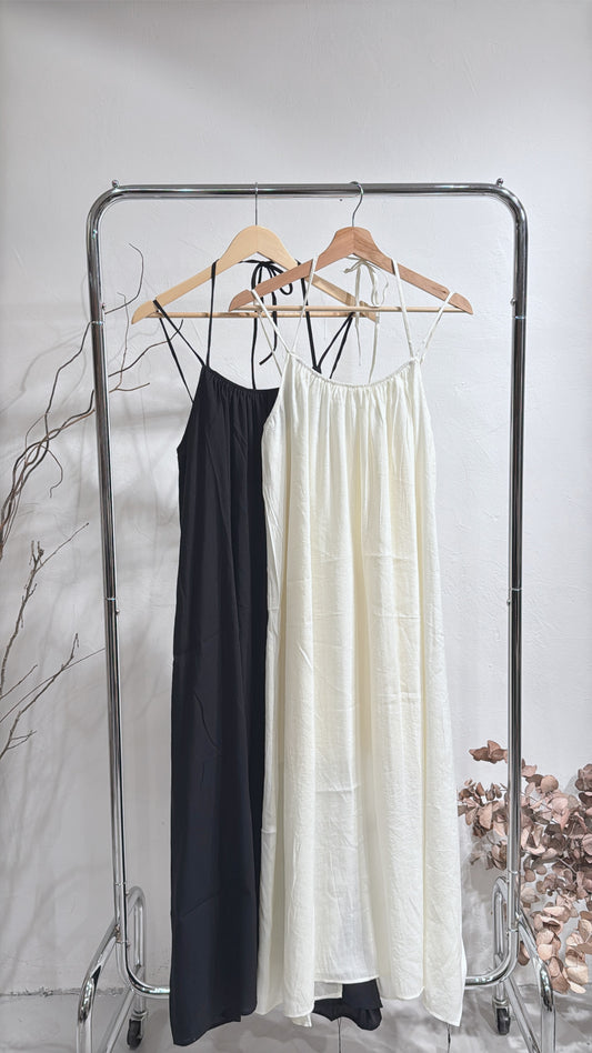[ 現貨 / 預訂 🪽⋆ ] flared maxi dress / 2 colors