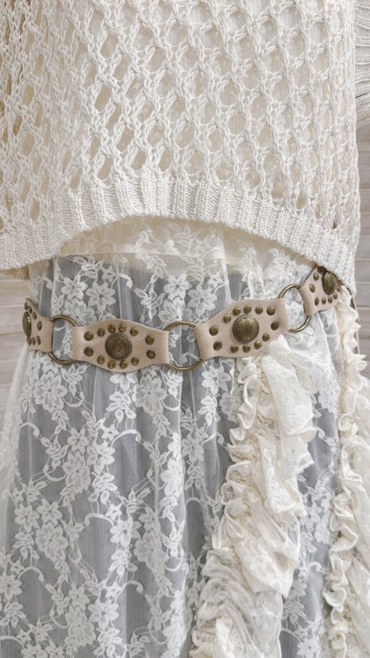 [ NEW COLOR ! Must have 🍶 ] suede pharrel belt / beige