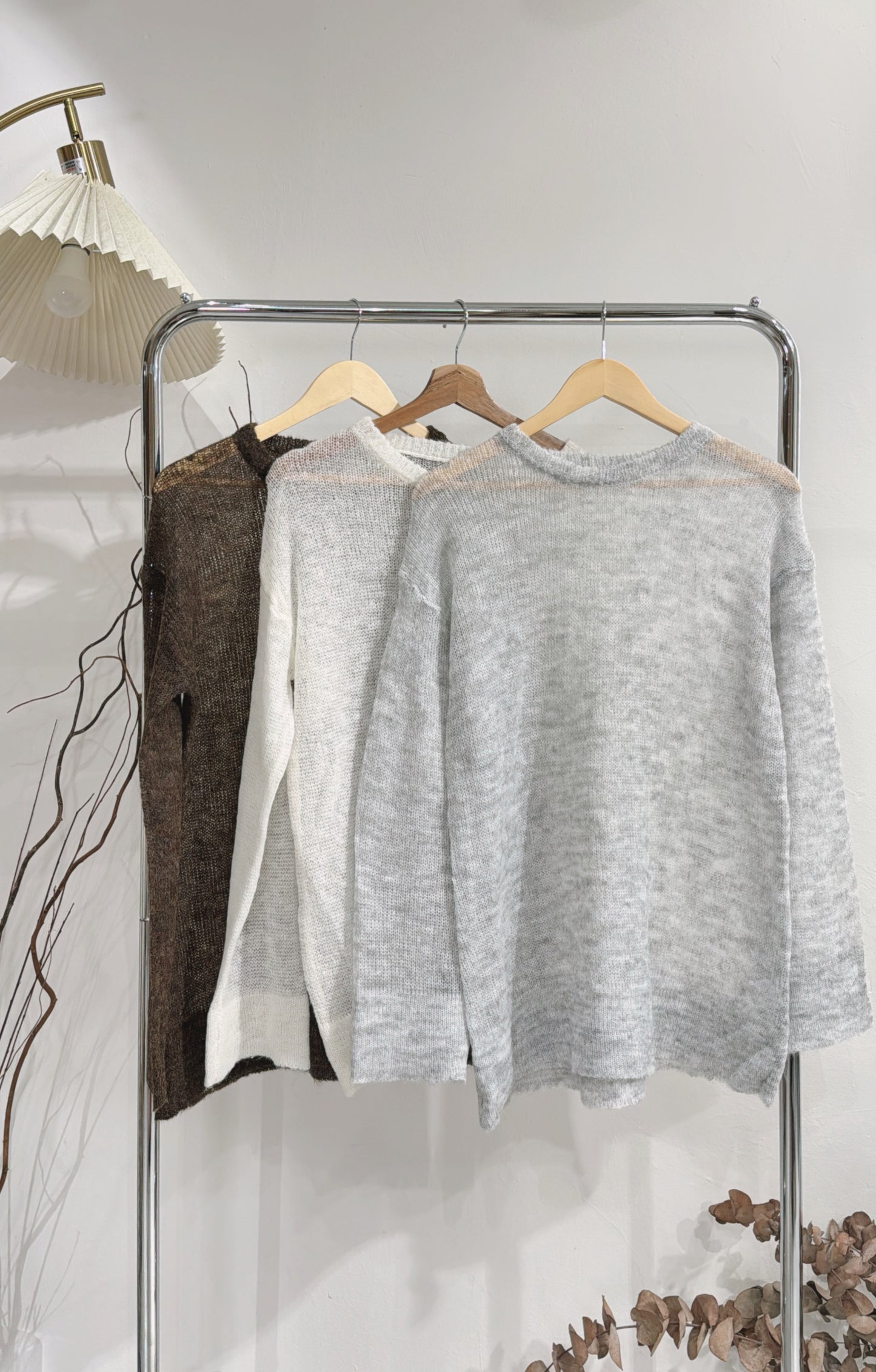 [ 現貨 / 預訂⋆✴︎˚｡⋆！] mohair round neck top / 3 colors