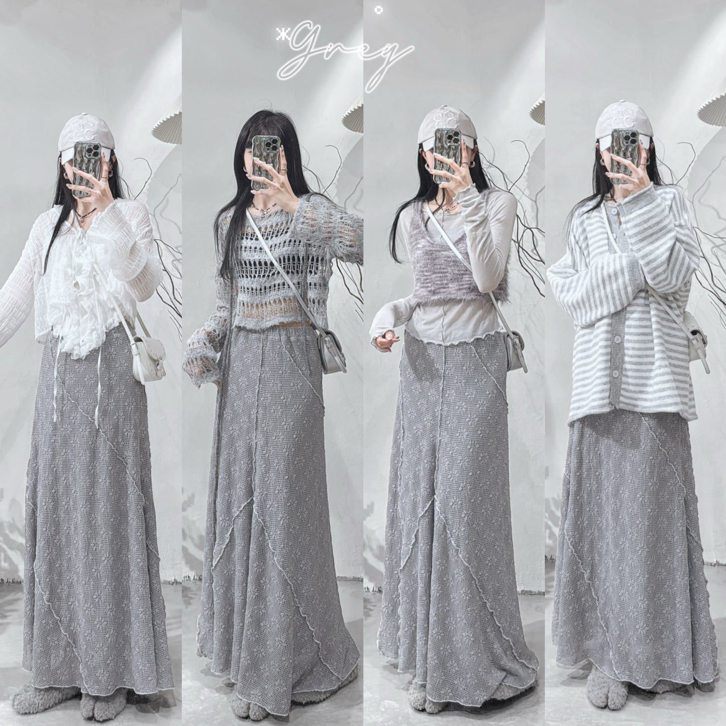 [ ﹅ 🐄 . ⁕  ۫ 大大大推! ] ginni dot dot skirt / 3 colors