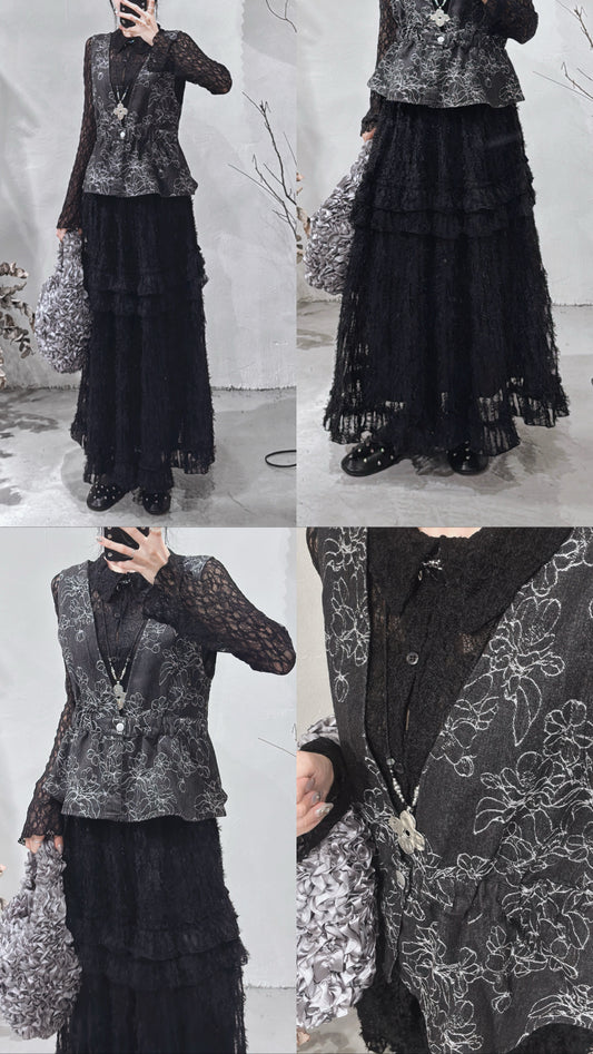 [.• 十月限定！] set 1029 / black