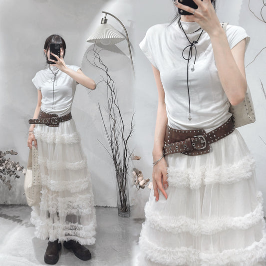 [  預訂˚.🎀༘⋆ ] [ 店主大推！超好穿！] Cotton simon tee / white
