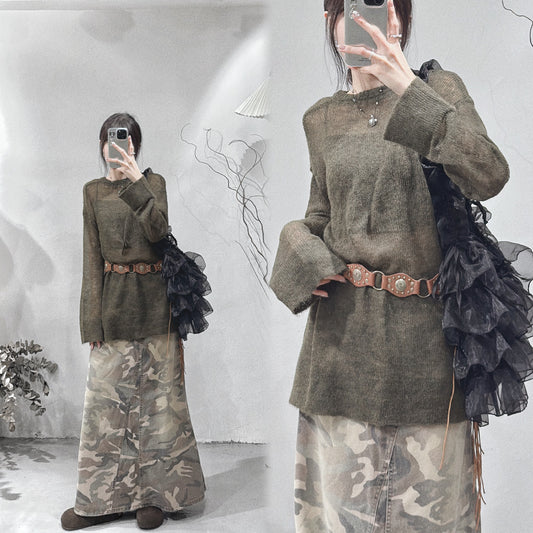 [ 現貨/預訂 ] Mohair knit /khaki