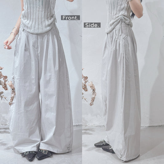[ 預訂🪽⋆ ] [ 日常款！] Breeze Drawstring Wide Pants • 4 colors