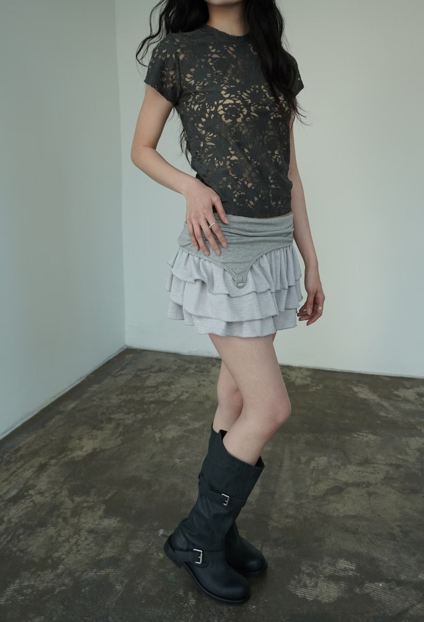 [ 預訂   ₊˚⊹♡ ] patterned tee / 3 colors