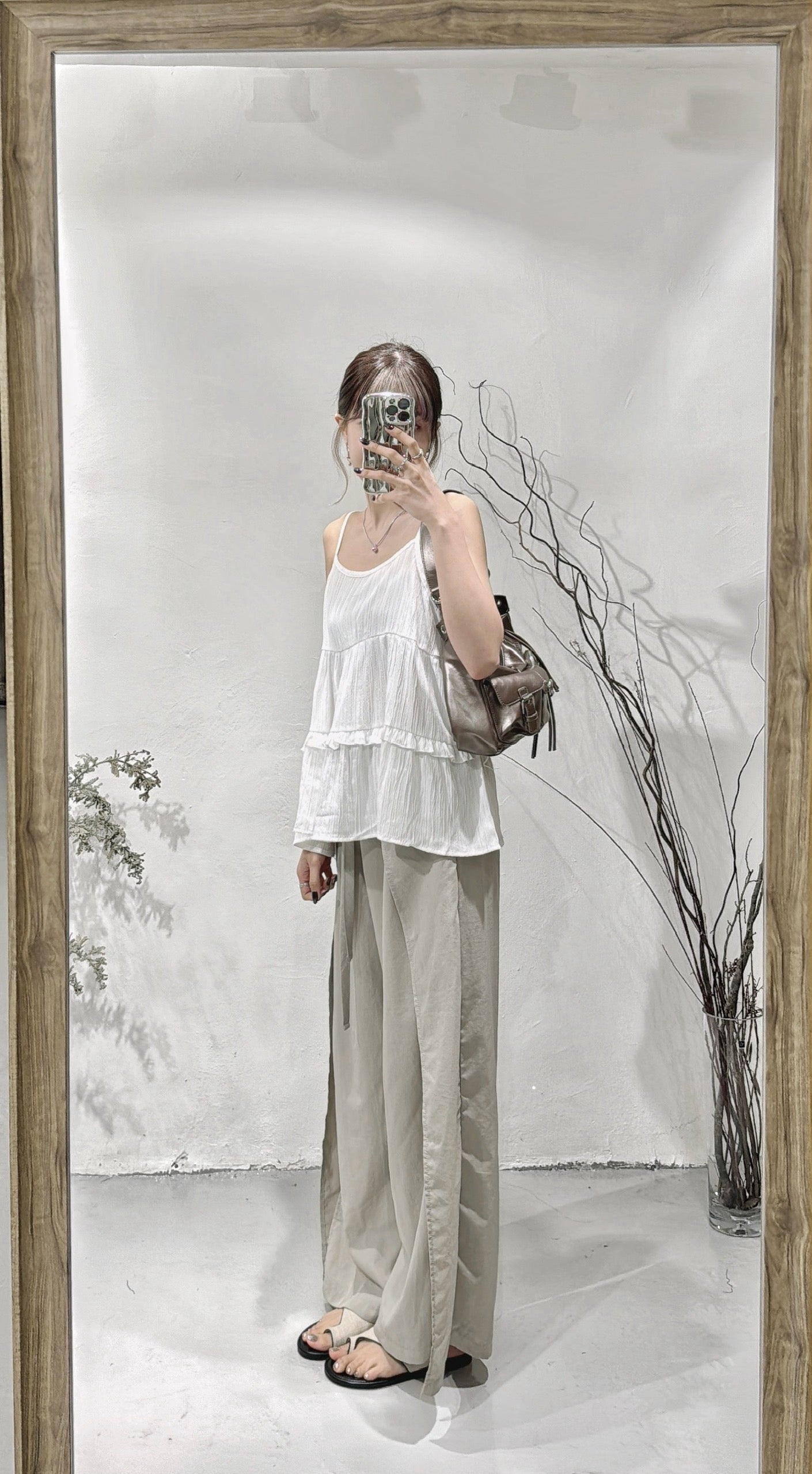 [ 大愛！] to summer sleeveless/ white