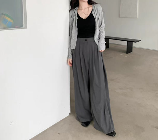 [ 預訂 ࣪𖤐.ᐟ ] [ 小個子友好！] pin-tuck slacks / 3 colors