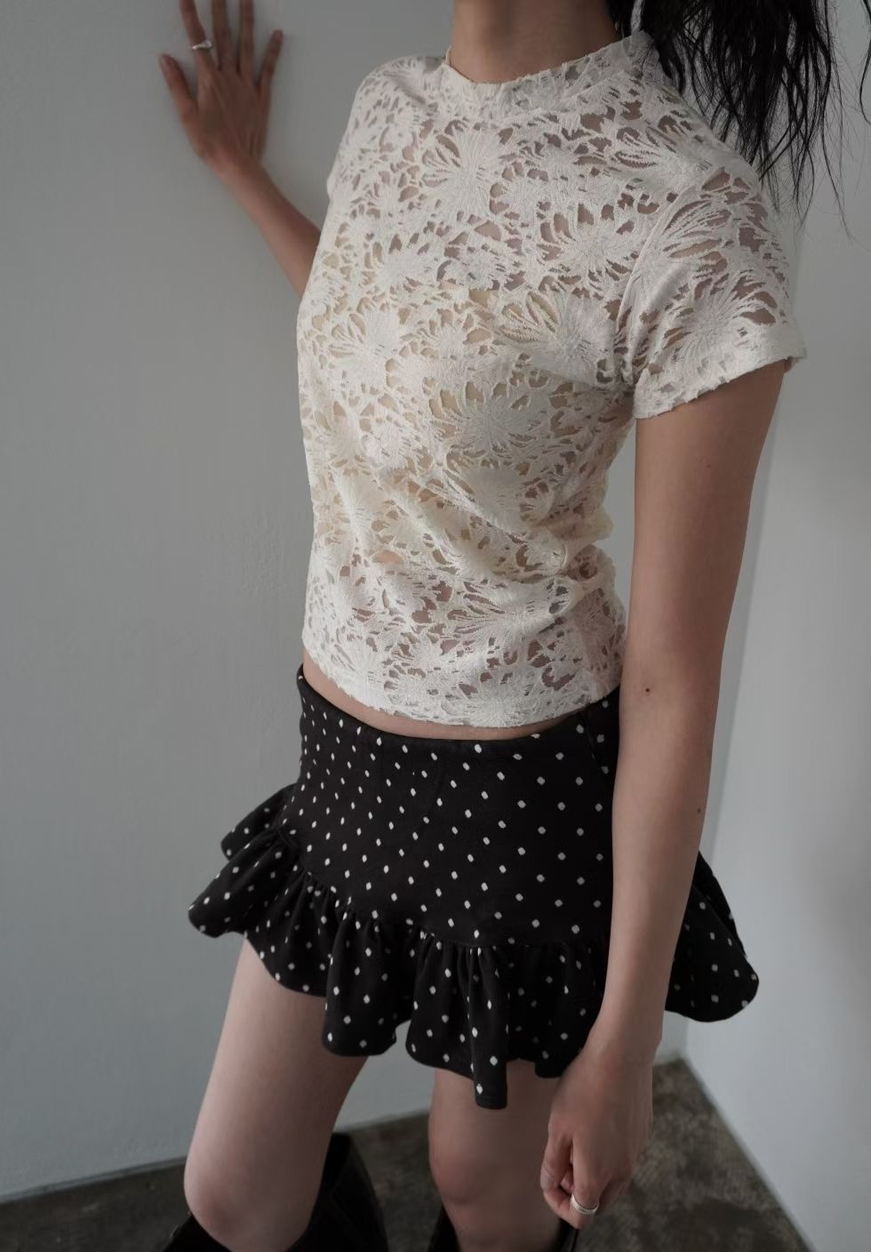 [ 預訂   ₊˚⊹♡ ] patterned tee / 3 colors