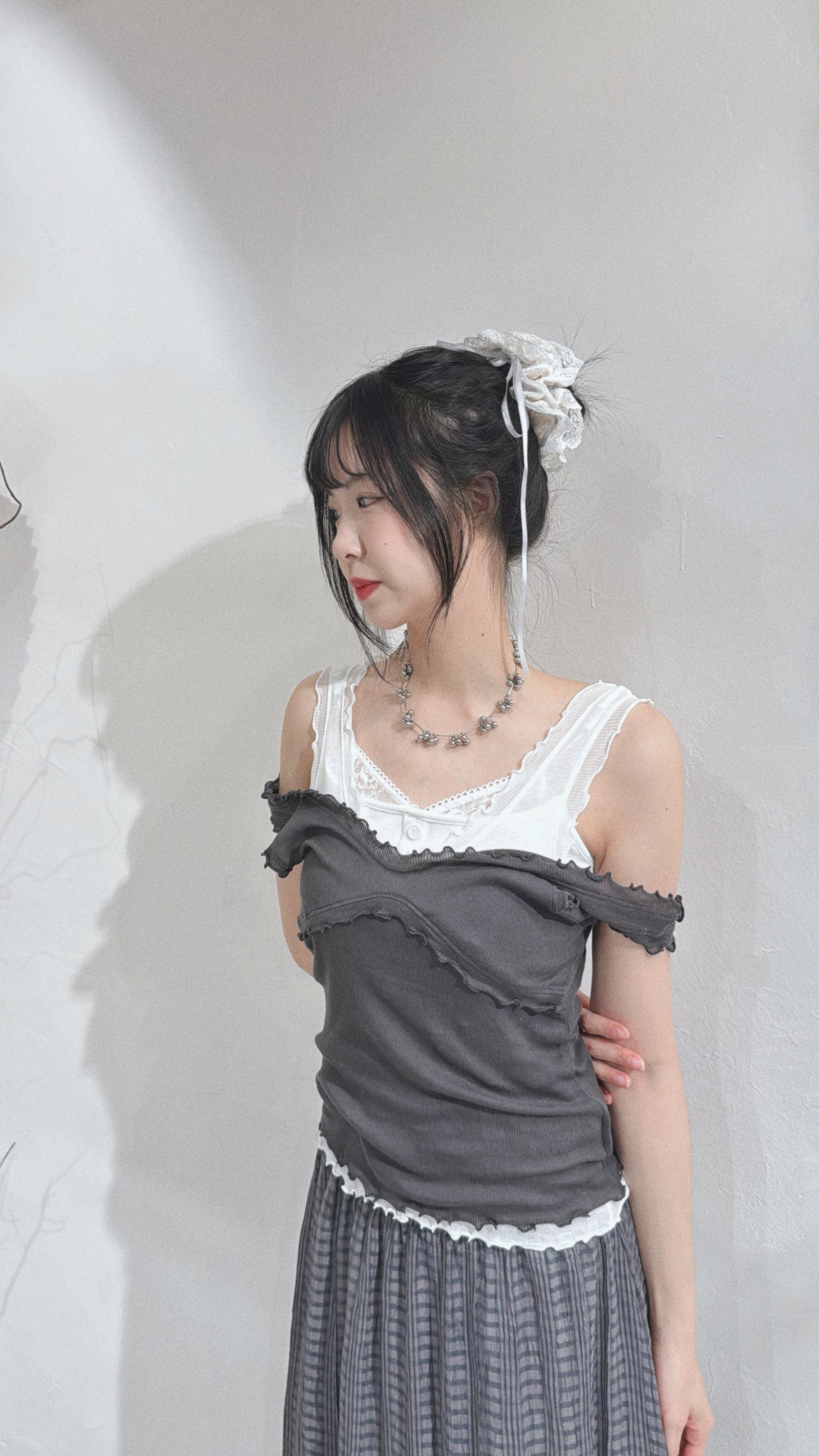 [ 預訂 🪽⋆ ՙִՙ ] [ 包色價！] ruffle cami • 4 colors