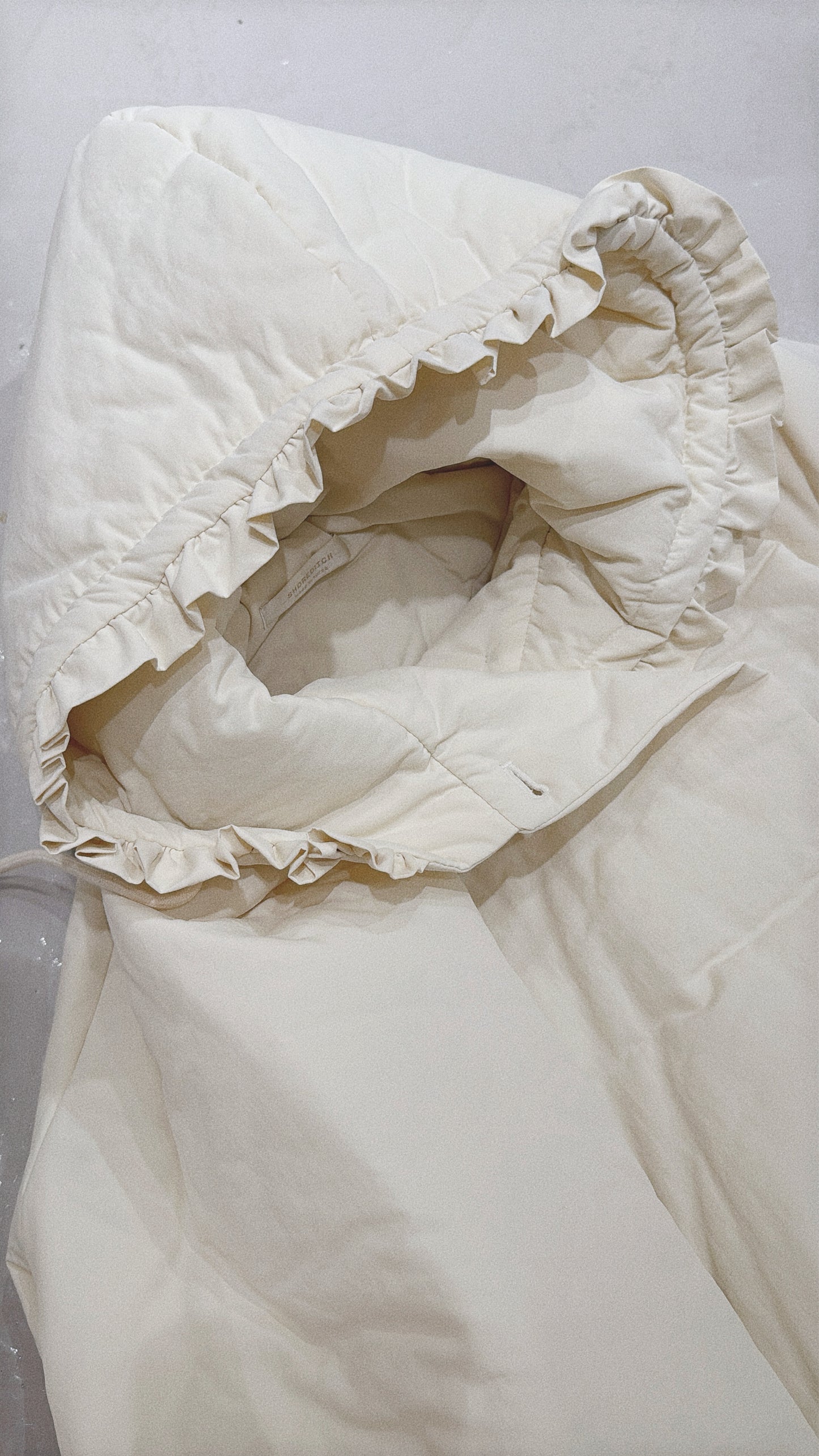[ 🎀必收荷葉邊抽繩外套！] ranni jacket/ ivory