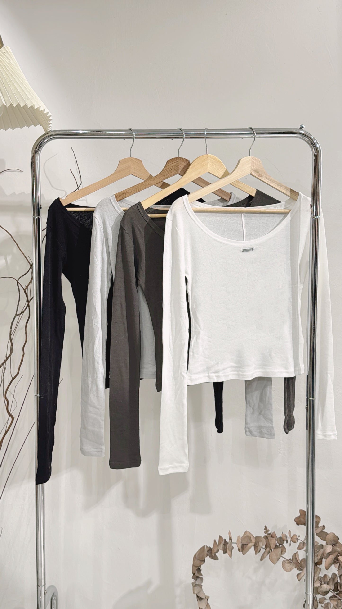 [ 預訂 ⋆𐙚 ̊ ] round neck inner / 4 colors