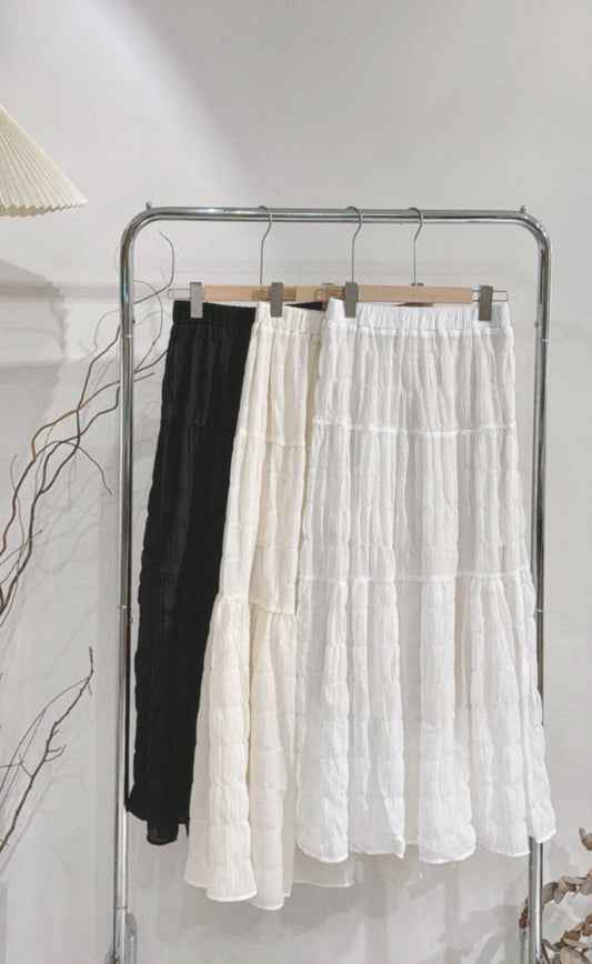 [ 現貨 / 預訂🪽⋆ ՙִՙ ] tiered skirt / 3 colors