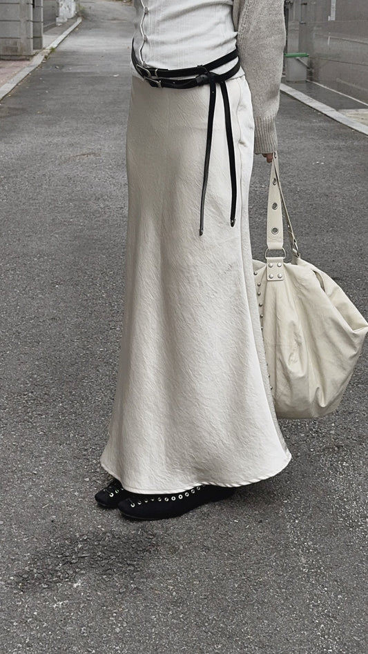 [ dudeinKR 限時連線價！🇰🇷⋆. ] silk skirt / 2 colors
