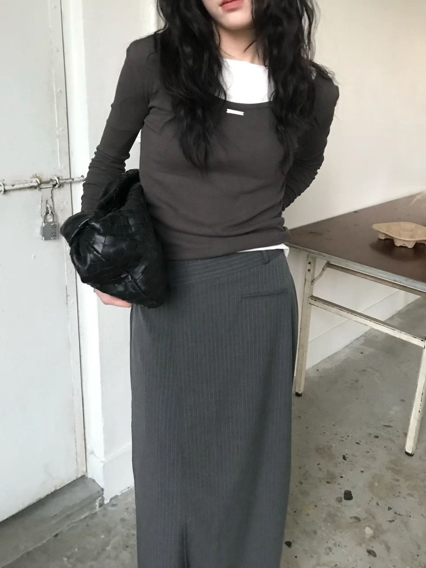 [ 預訂 ⋆𐙚 ̊ ] round neck inner / 4 colors