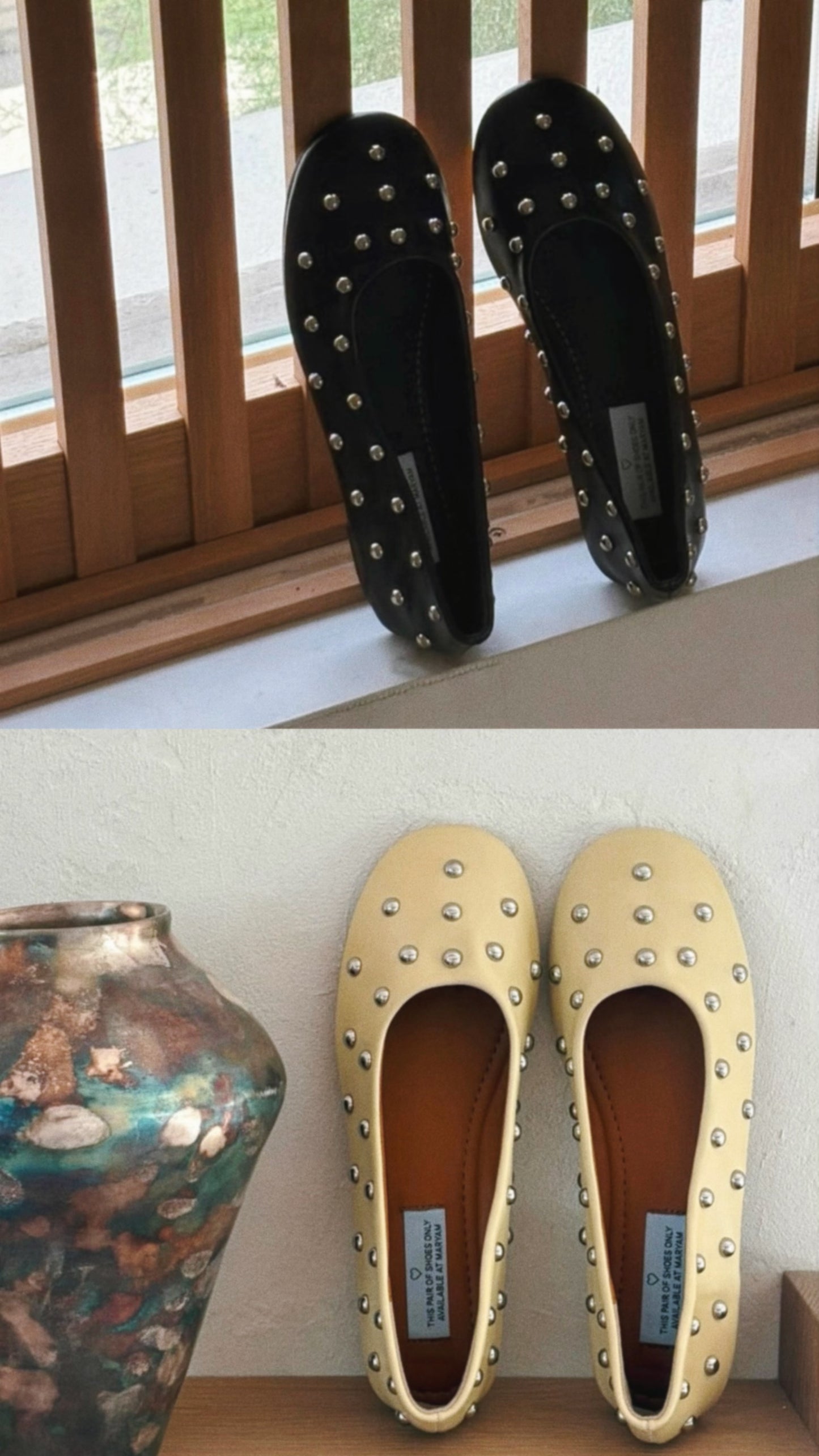 [ 店主強推！] [ 鞋底不硬！] Rivet shoes / 2 colors