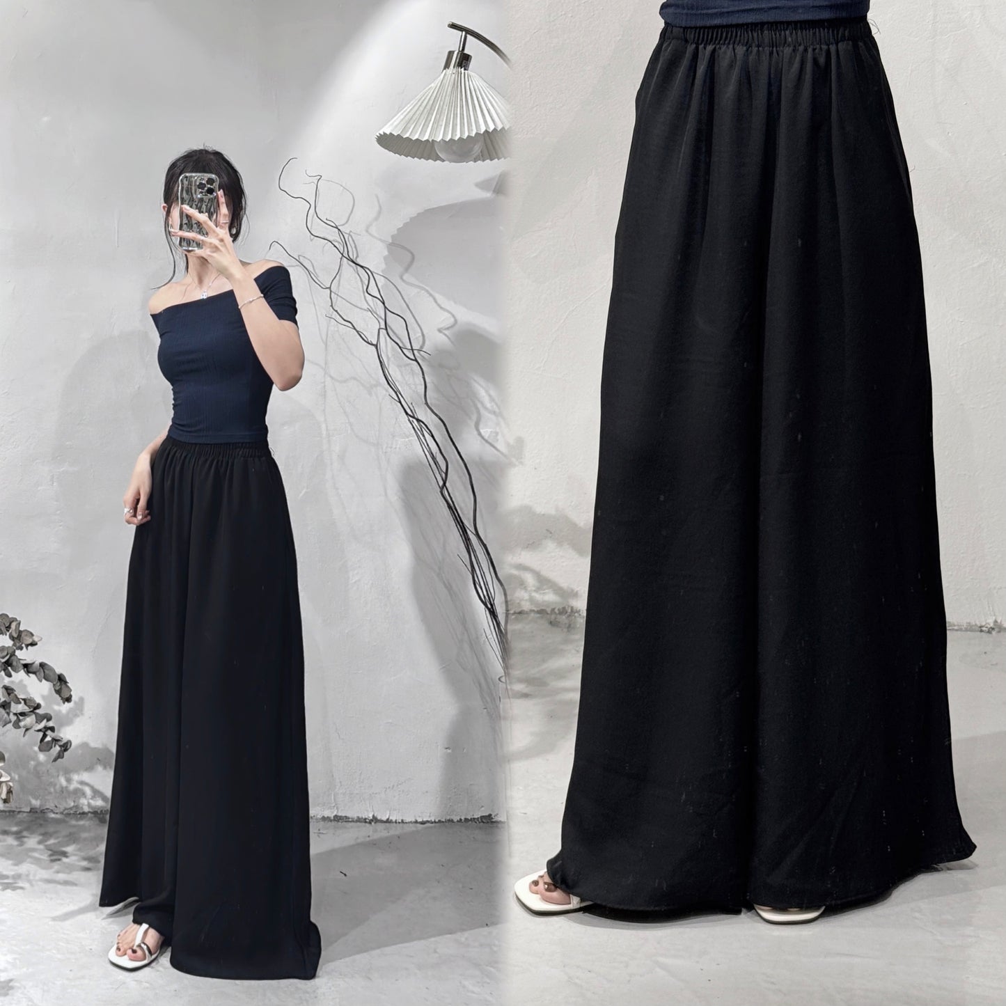 [預訂] Silk Slacks / Black