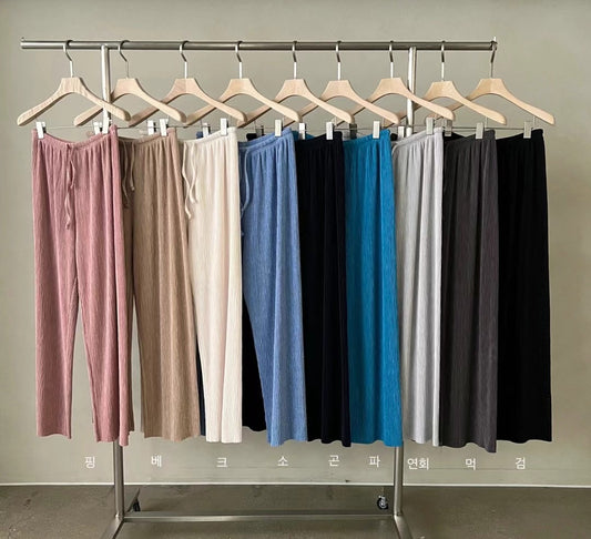 [ 超好穿! 預訂 ] textured pants / 9 colors