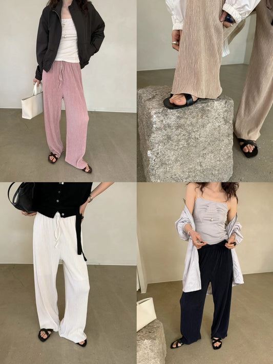 [ 超好穿! 預訂 ] textured pants / 9 colors