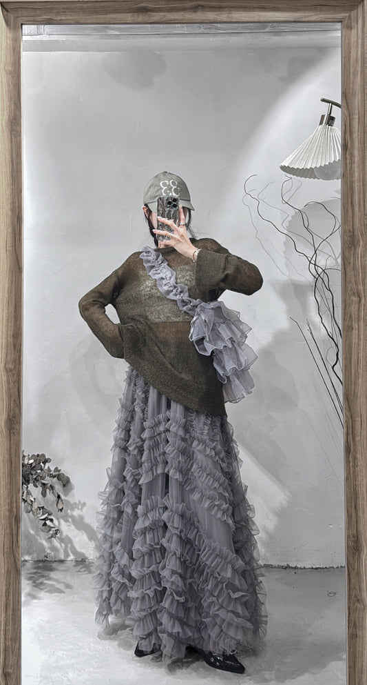 [ 現貨/預訂 ] Mohair knit /khaki
