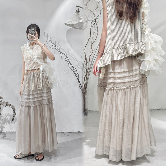 [ 全現貨！完售即止！︎︎𓂃⟡.· ] edith skirt / beige